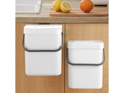 Compostador Hermético Para Cocina, Blanco, 5 Litros, 2025, Producto Nuevo.