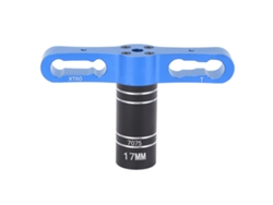 Llave Hexagonal De 17 Mm Para Coches Rc 1/8 1/10 1/12 Traxxas Axial Arrma Hsp Redcat Ecx Hpi Azul