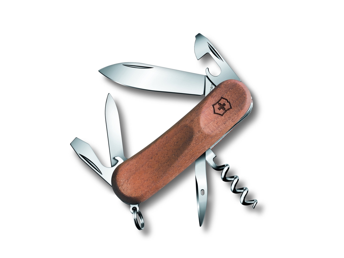 Canivete Swiss VICTORINOX Evowood 10 Swiss Army Knife Delemont Collection With Walnut Many