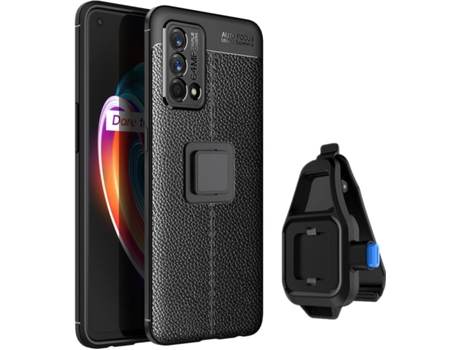 Kit Funda y Soporte Realme GT Master Rugged Leather Negro