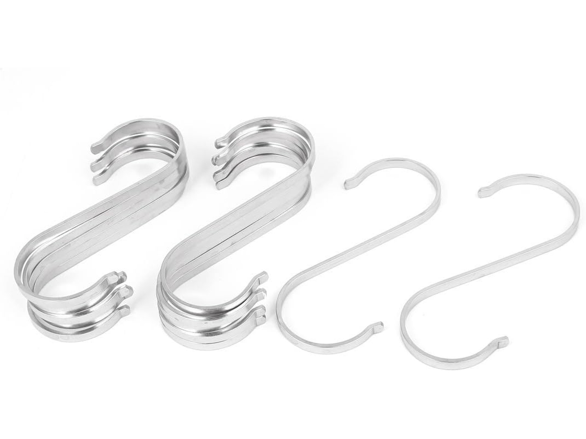 Juego De 12 Accesorios De Baño, Cocina Y Ganchos Para Toallas En Forma De S De Acero Inoxidable