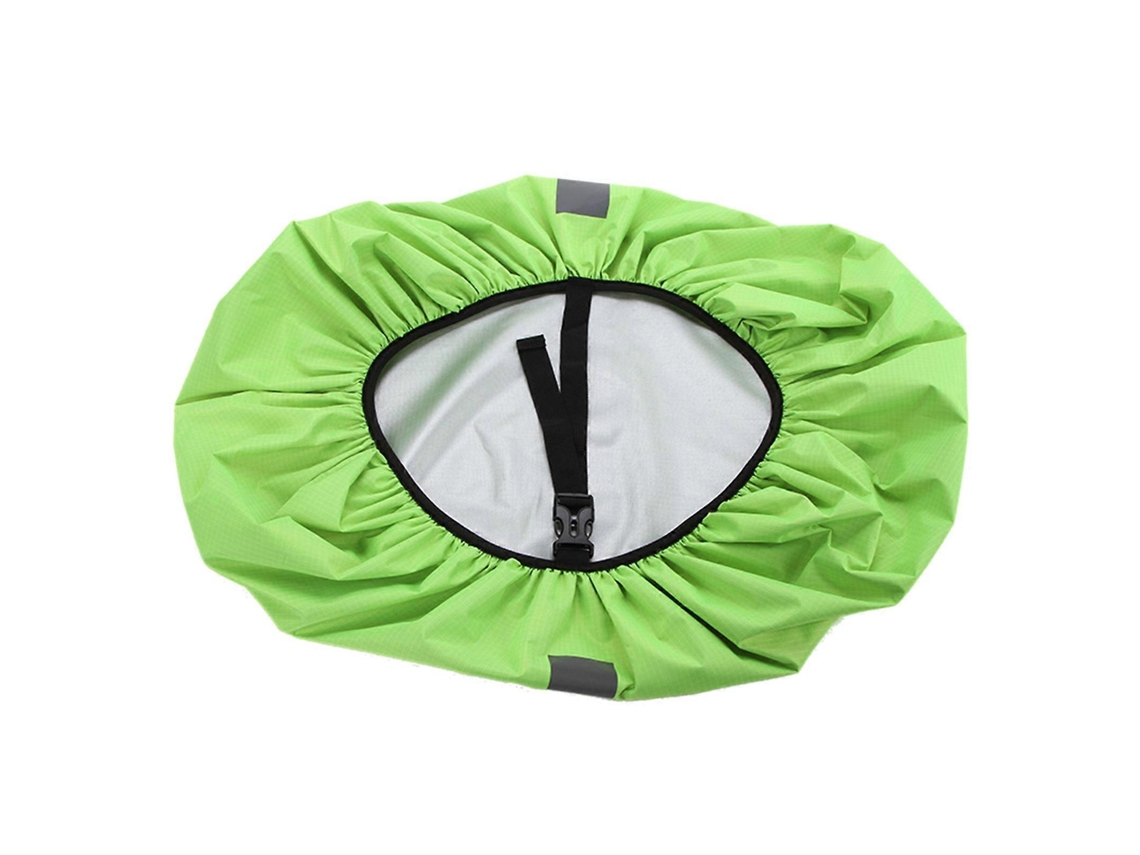 Funda impermeable ligera y reflectante para mochilas, ideal para viajes al aire libre.