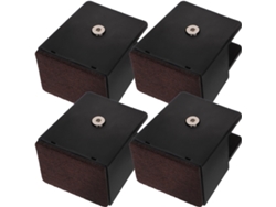 Elevadores De Muebles Ajustables De Acero 4 5 En Color Negro, Juego De Piezas, Altura En Cm