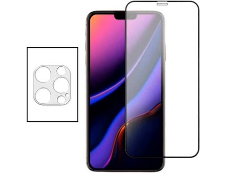 Kit Protector de Cámara Trasera Apple iPhone 11 Pro PHONECARE y Cristal Templado 5D Full Cover