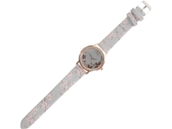 Reloj Cuarzo Elegante Casual Mujer Correa Cuero Claro Pulsera Chicas Estilo Tamaño Mediano Accesorio Diario