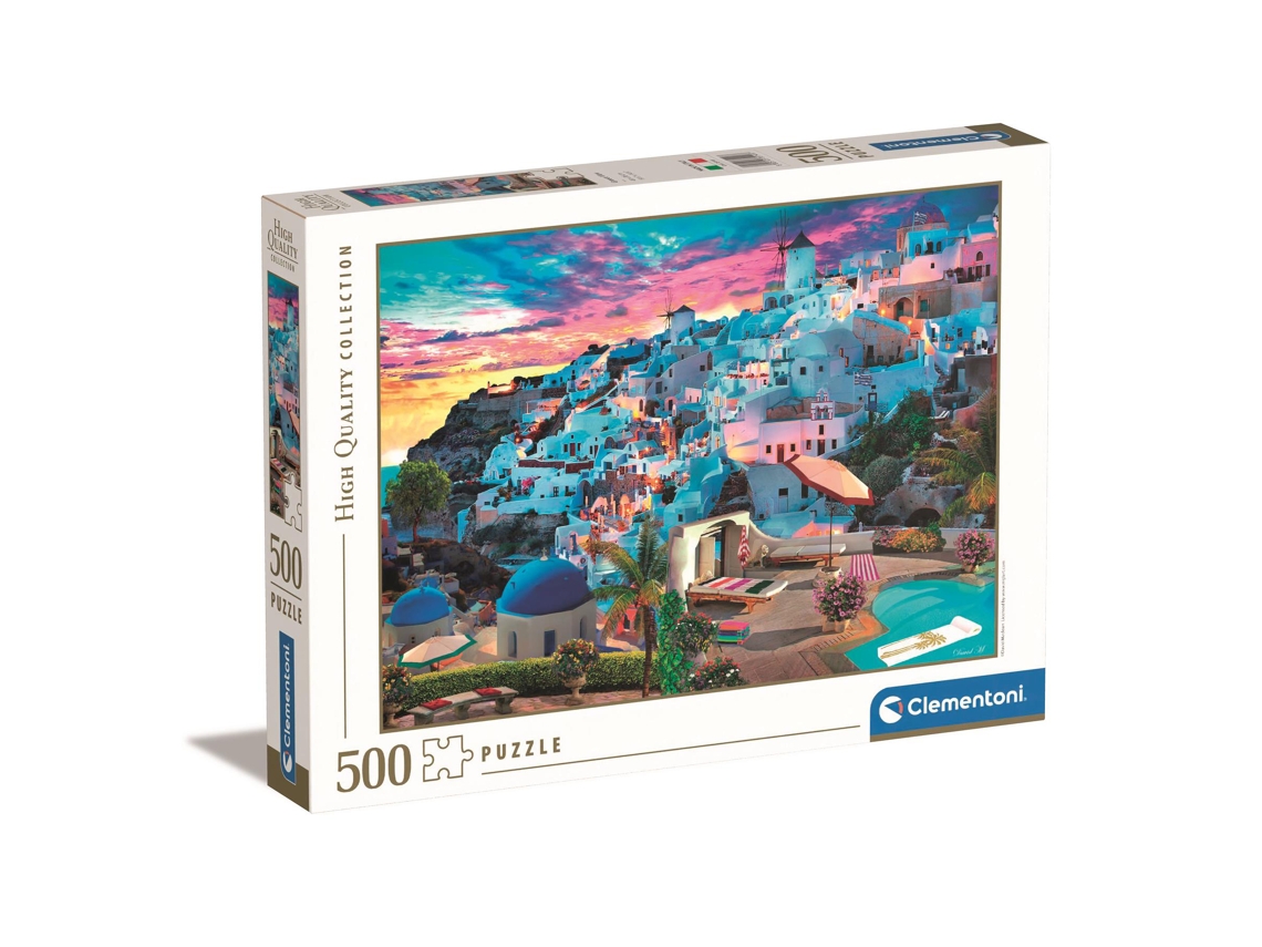 Puzzle CLEMENTONI High Quality Collection Vista de Grecia (500 Piezas - Edad Mínima: 14 años)
