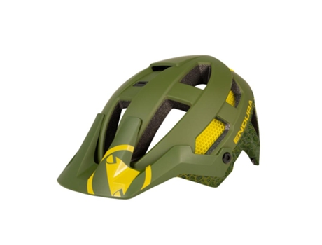 ENDURA Casco SingleTrack Mips Verde-Amarillo - Protección ligera para senderos M