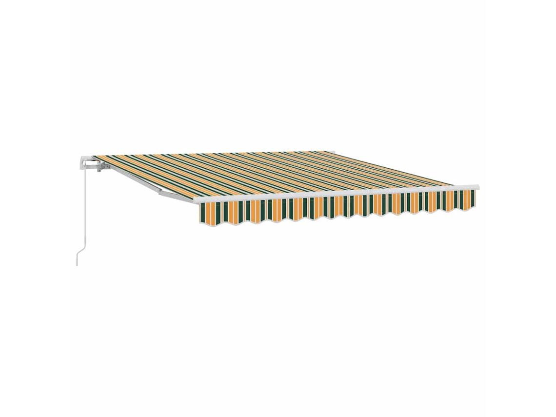 Maison Exclusive - Toldo Retráctil Multicolor 350 X 250 Cm Poliéster Y Aluminio