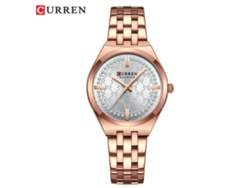 Reloj MDUG para mujer con brazalete de acero, esfera estampada y resistente al agua.