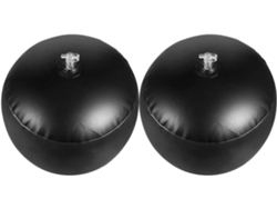 Soporte Inflable Pvc Negro 2 Piezas Exhibir Gorras Ligero Portátil Béisbol Transporte Almacenamiento