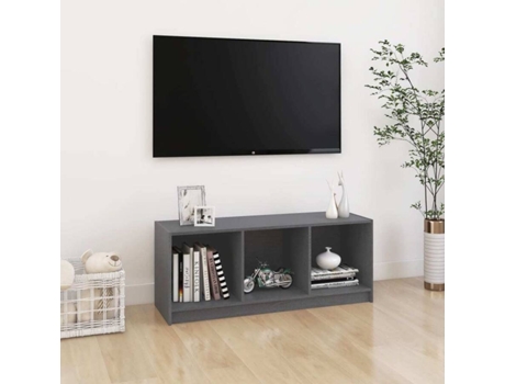 Mueble para la televisión VIDAXL Gris Madera (104x33x41 cm)