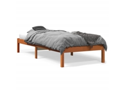 Maison Exclusive - Estructura De Cama Sin Colchón Madera Maciza Marrón 90x190 Cm