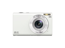 Câmera Compacta Digital SZSMART  Dc402Af 48Mp Resolução 4K 2 8 Polegadas Tela Branco