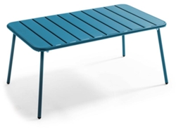 Mesa de centro rectangular para jardín de 90 x 50 cm