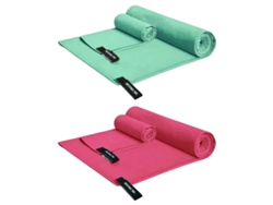 Conjunto de Toalla NEVEANCE Perfecta Viajes Deportes Playa Secado Rápido Súper Absorbente Microfibra - 2pcs (40x80cm)