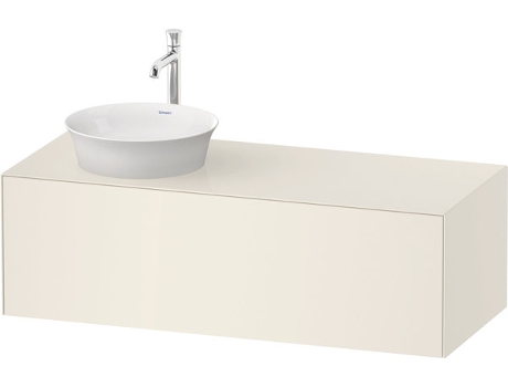 DURAVIT Tulip blanco, mueble de pared, ancho 1300 x fondo 550mm, con 1x extraíble, con tecnología tip-on, WT4977L