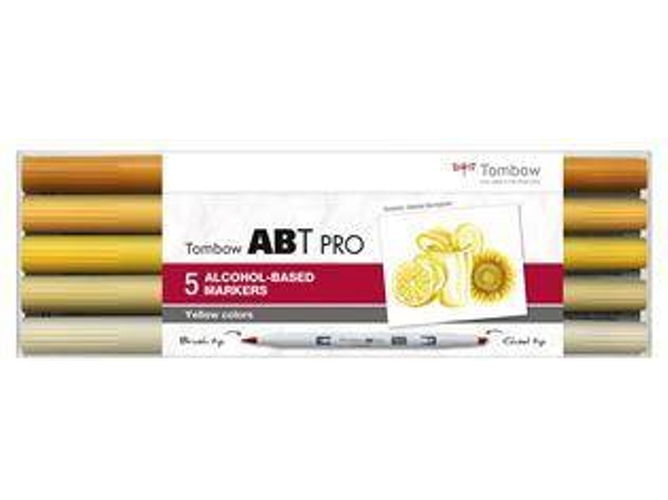 Marcador TOMBOW ABT PRO Colores Amarillos (5 unid.)