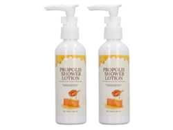 2pcs Gel De Ducha Hidratante Con Miel Y Propóleo 100ml Cada Uno Para Piel Normal