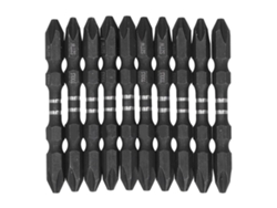 Conjunto De Bits De Parafusadeira De Cabeça Grande Duplo Fim Magnético Ph2 Com Cabo Hex 1/4 10 Peças