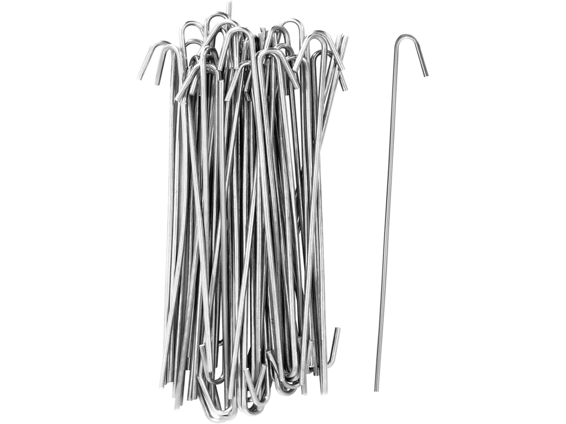 Paquete de 100 cadenas de aluminio para asegurar cercas.