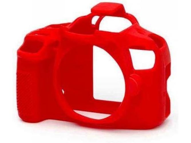 Funda silicona EASYCOVER Canon 1300D/2000D Rojo
