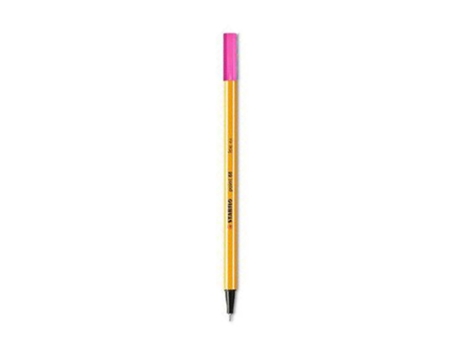 Marcador Stabilo Ponta de Fibra Point 88 Rosa Neón