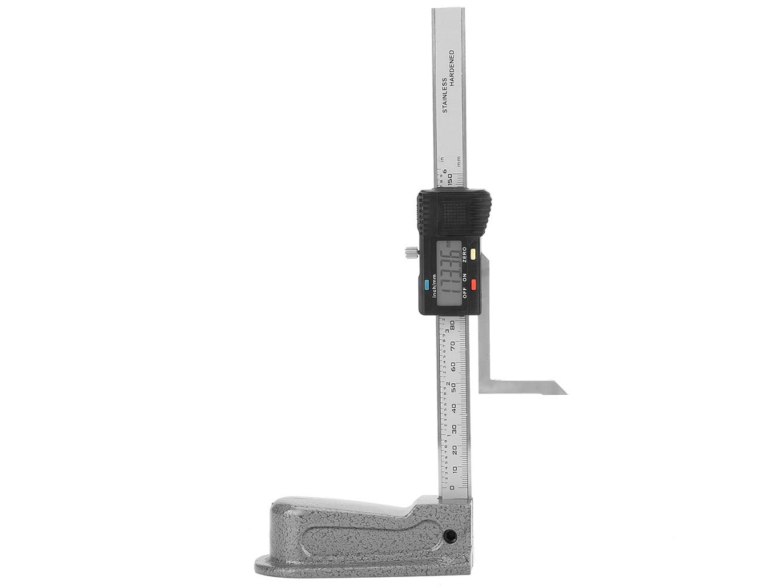Medidor De Altura Digital De Precisión Con Base De Acero Inoxidable
