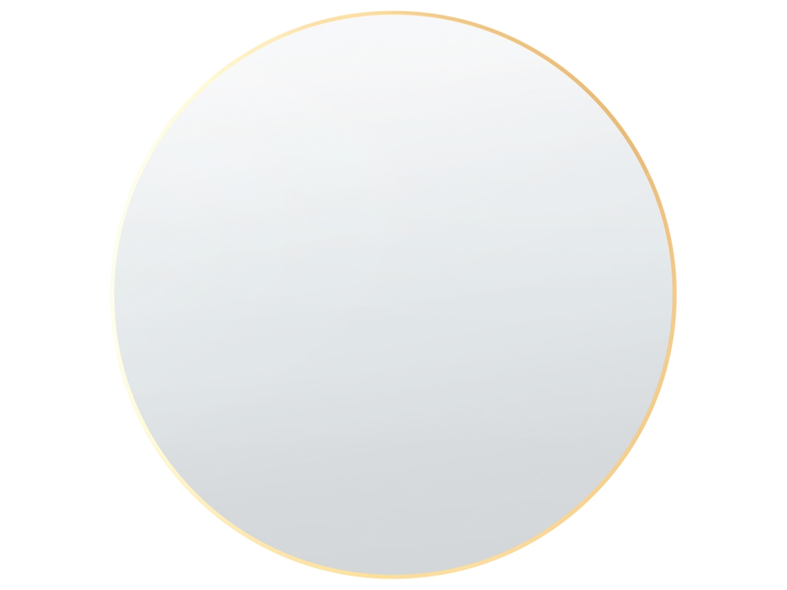 Espejo BELIANI Annemasse de Vidrio Dorado 80x3x80
