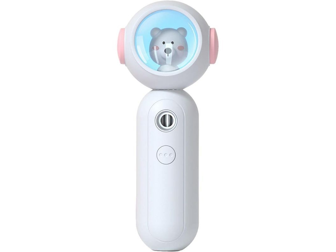 Vaporizador Facial Nanoiónico Portátil - Pequeño Vaporizador Facial Para Uso Doméstico, Con Un Bonito Diseño De Oso (blanco)