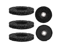 5 Piezas Disco De Poliuretano Negro De 100mm Para Quitapintura Y Oxido, Herramienta Para Amoladoras Ángel