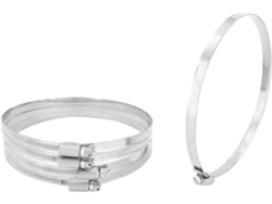 Abrazadera para manguera de estilo alemán en acero inoxidable 201, diámetro de 118 mm a 140 mm, paquete de 5 unidades CHABERLU