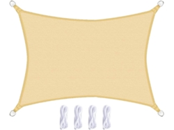Vela De Sombra Impermeable 1,8 Pies, Protección Uv