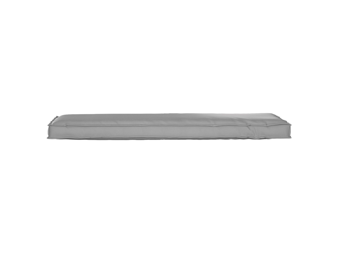 Cojín para exterior de poliéster gris, tamaño mediano, bonito cojín para silla de casa.