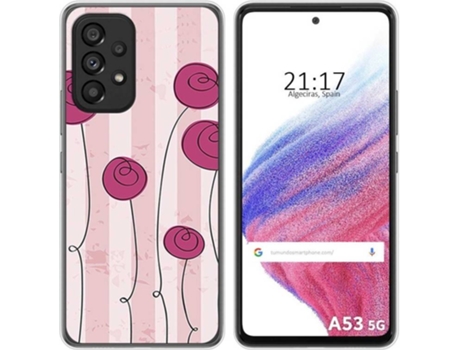 Carcasa para Samsung Galaxy A53 5G TUMUNDOSMARTPHONE Dibujos Flores Vintage Multicolor