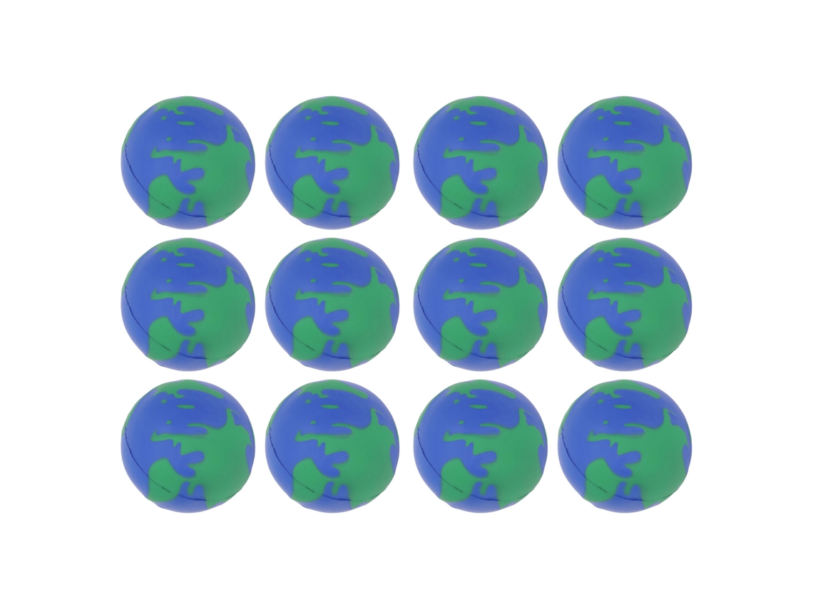 2026-12pcs Pelotas Blandas De Globo 63mm De Pu Squeezable Portátiles Para Alivio Del Estrés Tierra Niños Adultos