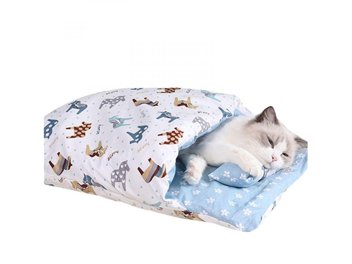 Rebe-manta Cama Para Gatos Invierno Caliente Removable Diseño Cueva Pequeña Mascota Ddi M F
