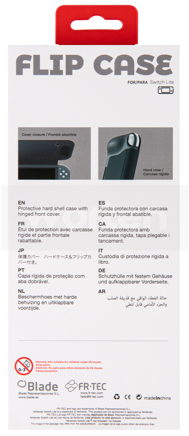 Carcasa FRTEC Flip FT1044 para Nintendo Switch lite (Gris)