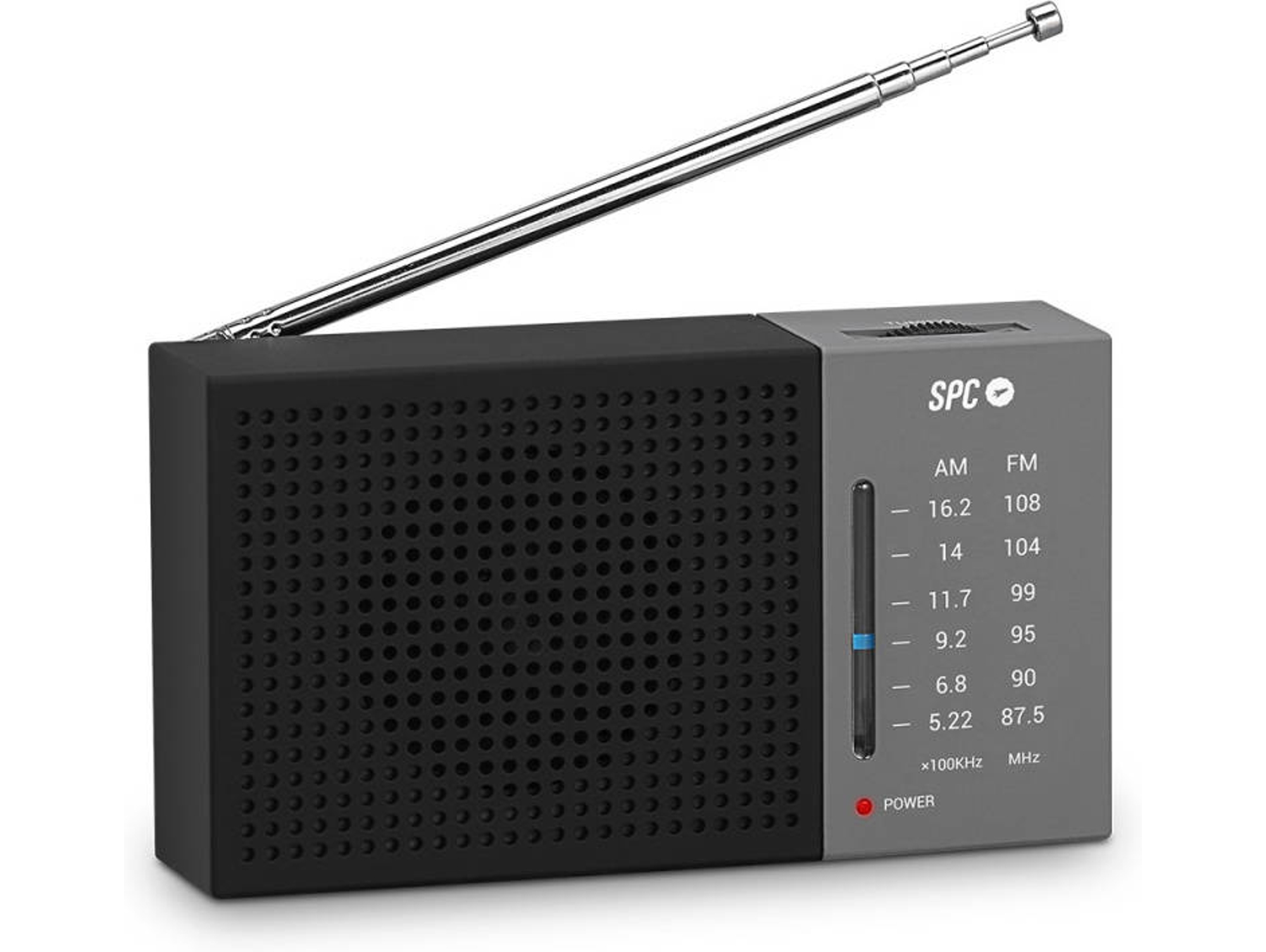 Radio SPC Jetty Lite (Analógico - AM/FM - Pilas - Gris)