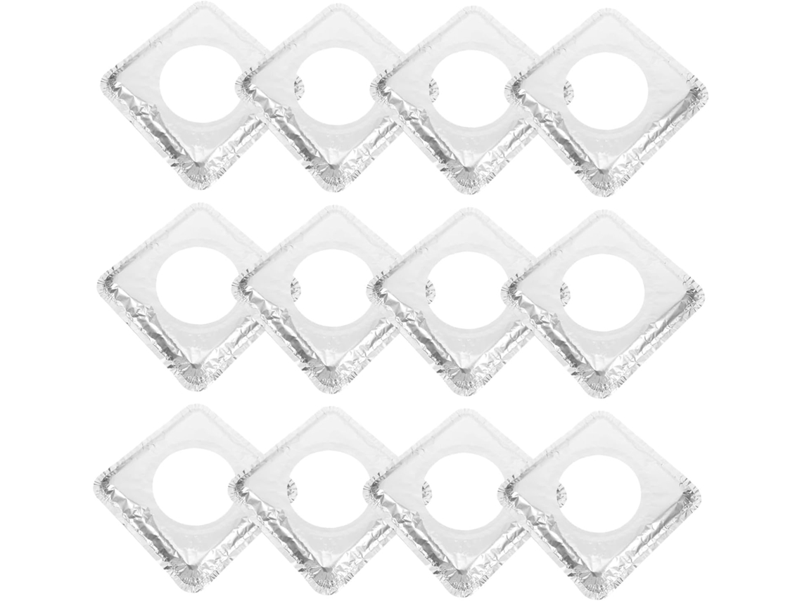 Te, 40 Piezas De Cubiertas De Aluminio Para Quemadores De Gas, Resistentes Al Calor Y Con Revestimientos Antigrasa.