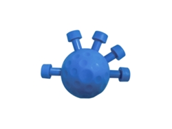 Fortalecedores de agarre Digitallab con superficie texturizada para el entrenamiento de los músculos de la mano (azul)