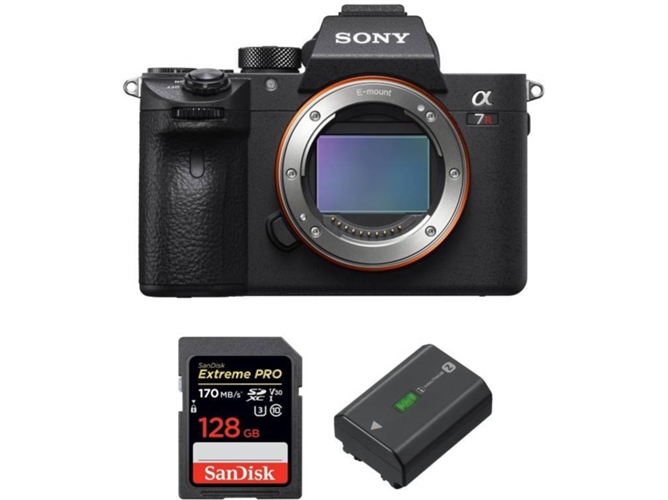 Kit Cámara SONY Alpha 7R III + SanDisk 128 GB + Batería (Full-Frame)