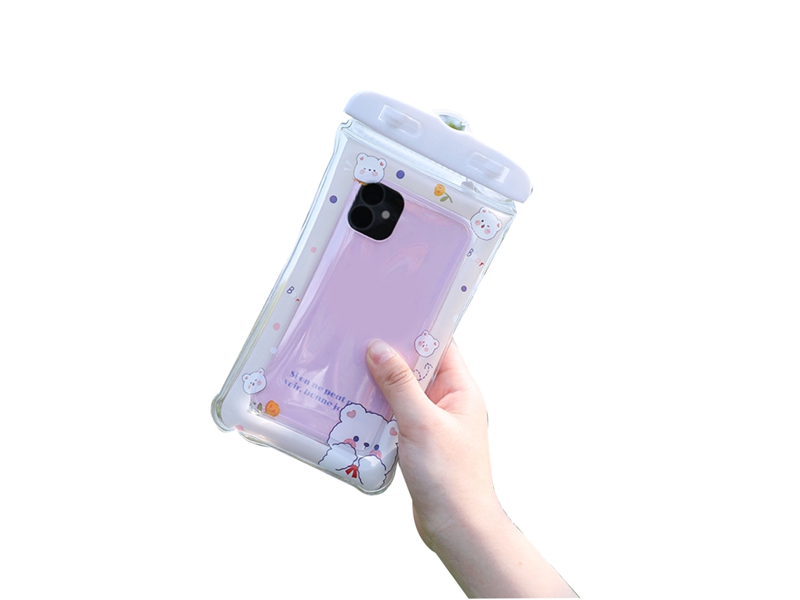 Funda impermeable para teléfono (transparente y táctil)
