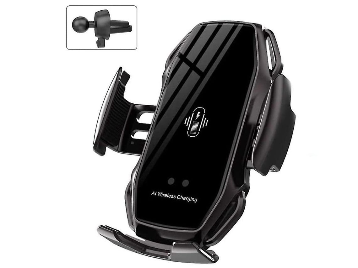 Cargador Carro Sem Ventilação Rápido Qi para Apple YEMAESRE Negro