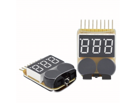 Batería Lipo Probador de Bajo Voltaje 1S-8S Alarma de Zumbador Para Juguete Rc 1 X Alarma Sonora