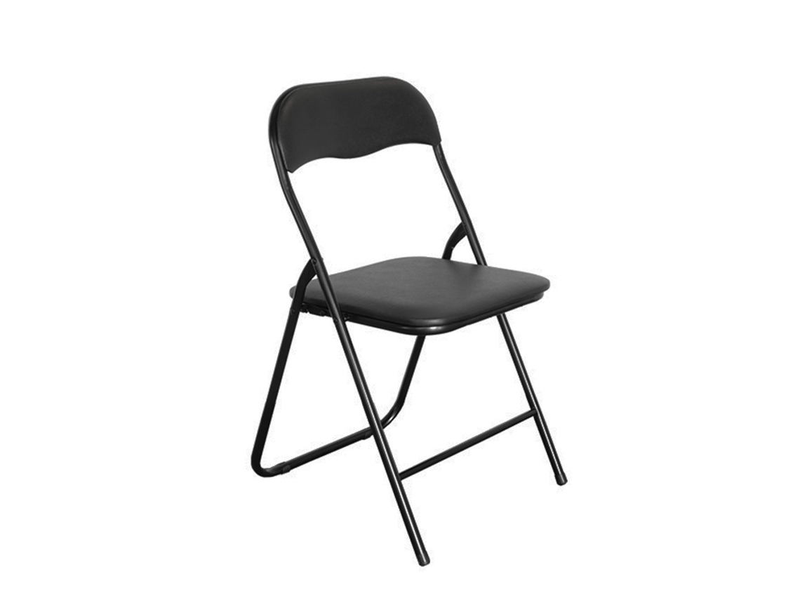 Cadeira Dobrável Sedero Preto Metal Altura Do Assento 40 Cm SEDERO (78 x 44 x 45 cm)