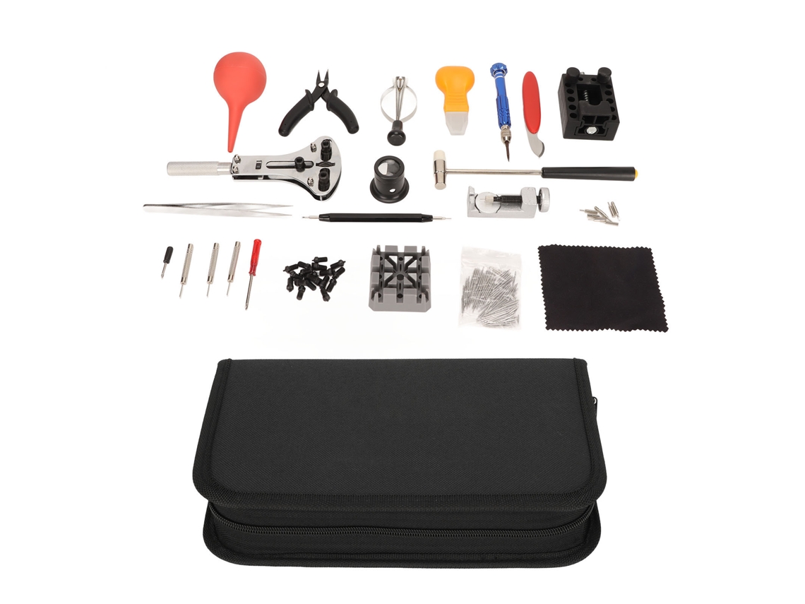 Kit De Herramientas Para La Reparación De Pilas De Relojes De Pulsera De Cuarzo Dorados De Gran Tamaño