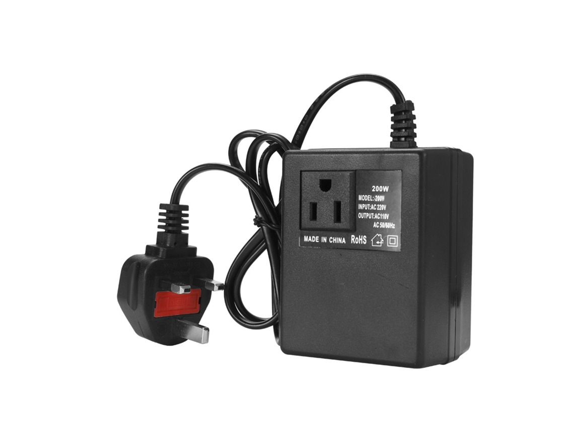 Adaptador Transformador De 200w 220v A 110v Inteligente Para Hogar Viajes