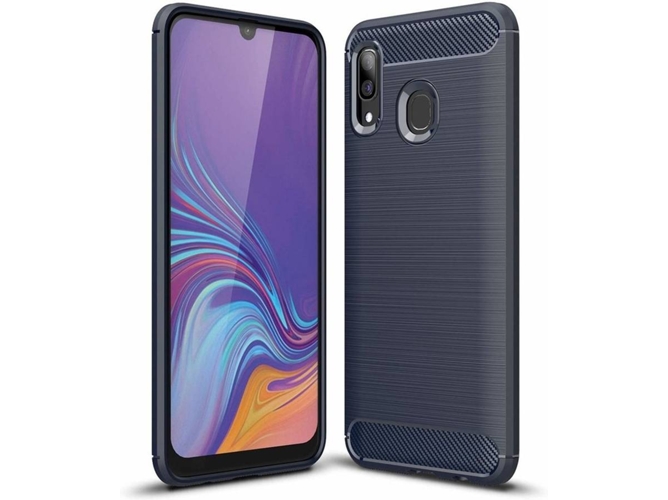 Funda Samsung Galaxy A30 LMOBILE Carbono Azul