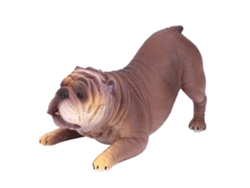 Modelo De Bulldog Francés Acostado De Alta Simulación Juguete De Animal Dormido Regalo Para Niños