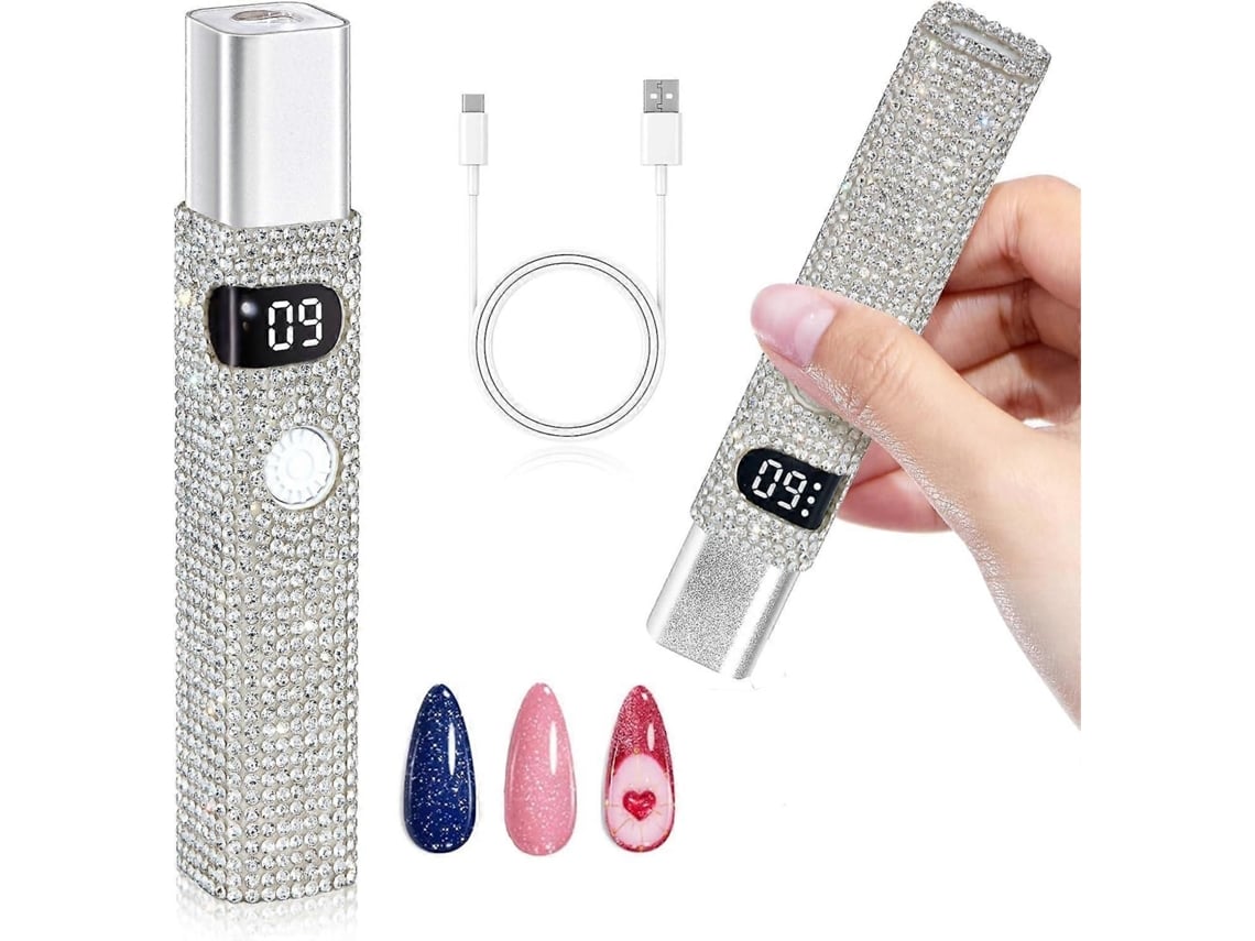 Lâmpada Uv Portátil Para Unhas De Gel, Mini Lâmpada Led Sem Fio Para Esmalte Em Gel, Lâmpada De Cura Rápida Portátil, Secador De Unhas Recarregáv